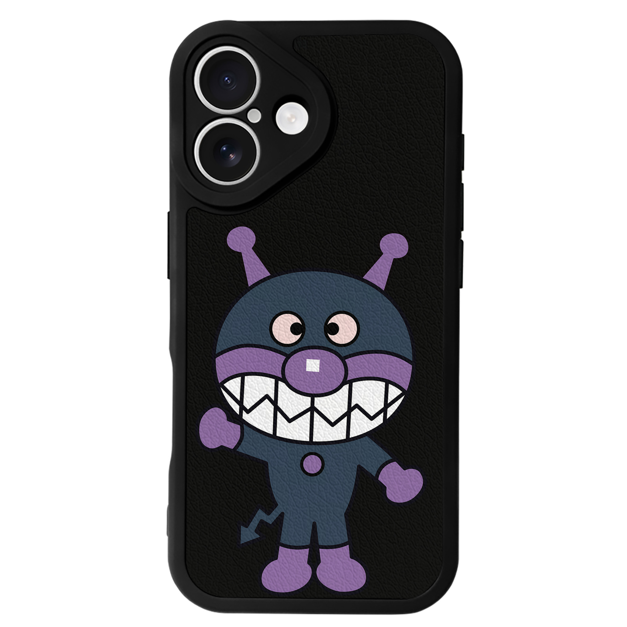 （画像用） アンパンマン Anpanman 【iPhone 16シリーズ対応】シリコンスマホケース（レザー調） 材質：シリコン